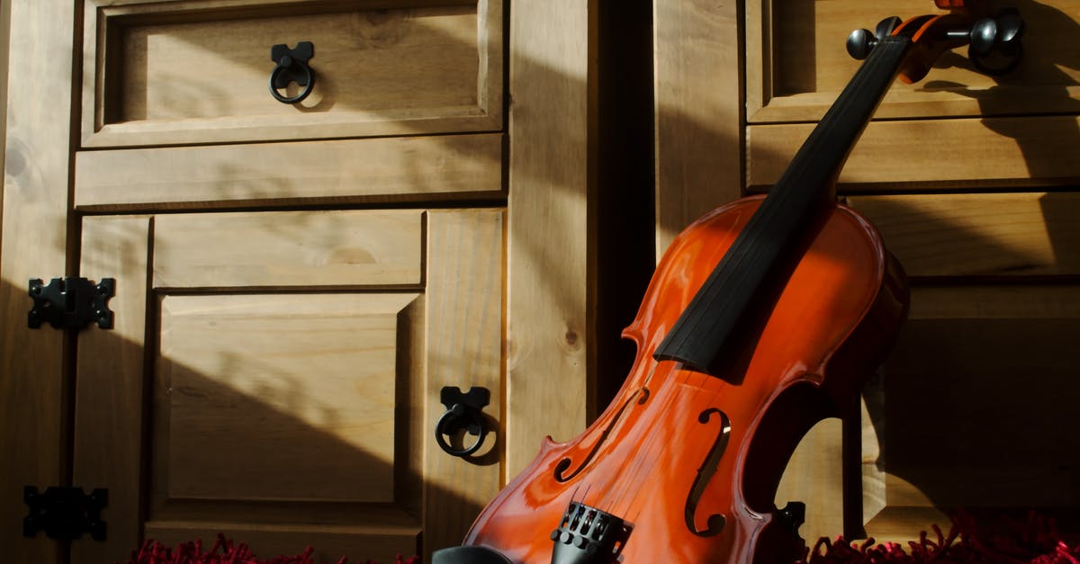 How did Viola in "Suburra" know where to find Samurai? - Brown Violin Leaning on Brown Wooden Cabinet