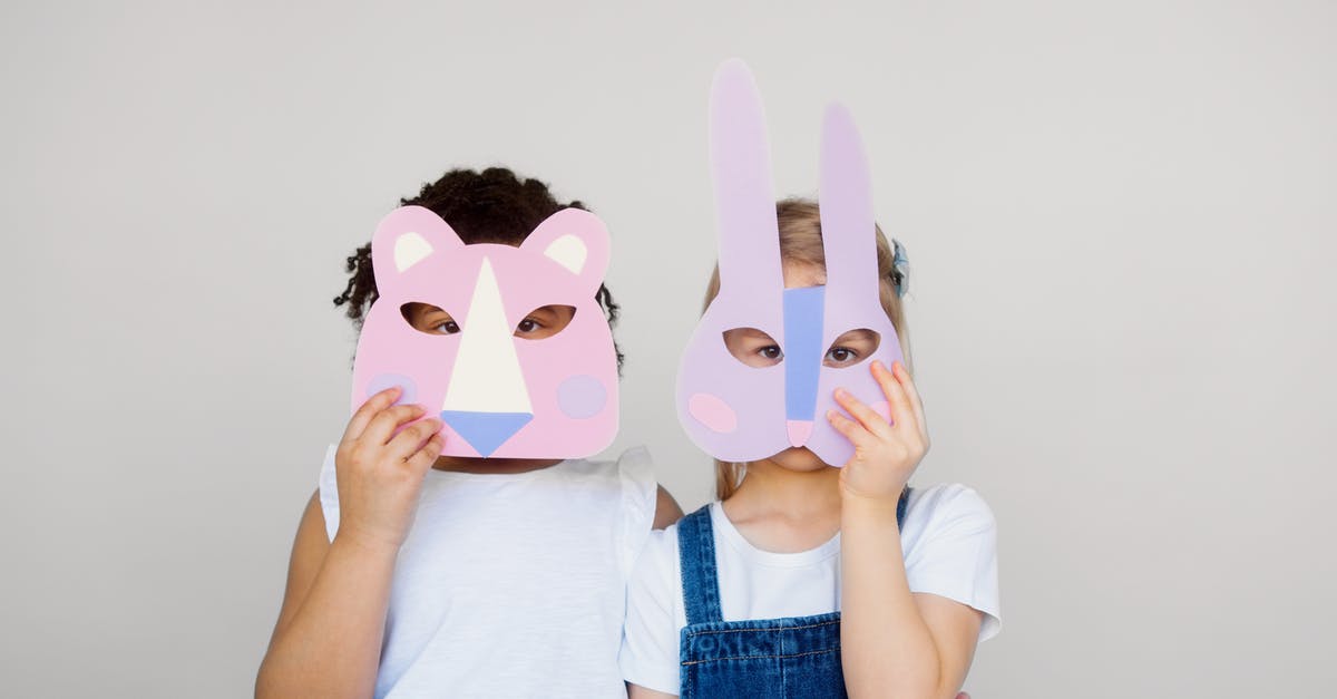How do actors create the same emotion during sound dubbing sessions? - Two Kids Covering Their Faces With a Cutout Animal Mask