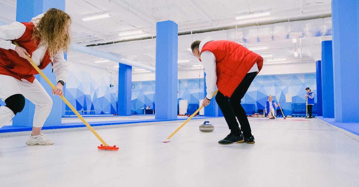 How do they charge/cool their equipment in Ready Player One? - Team playing curling on ice sheet