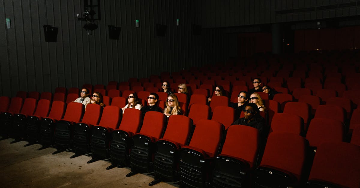 How do they make a huge crowd in a movie? - People Sitting on Red Theater Seats with 3D Glasses