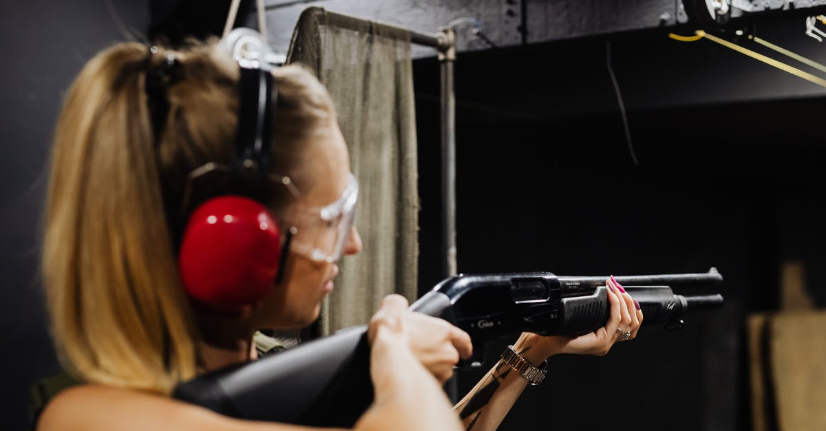 How do they shoot the shotgun scene? - Woman Firing a Rifle