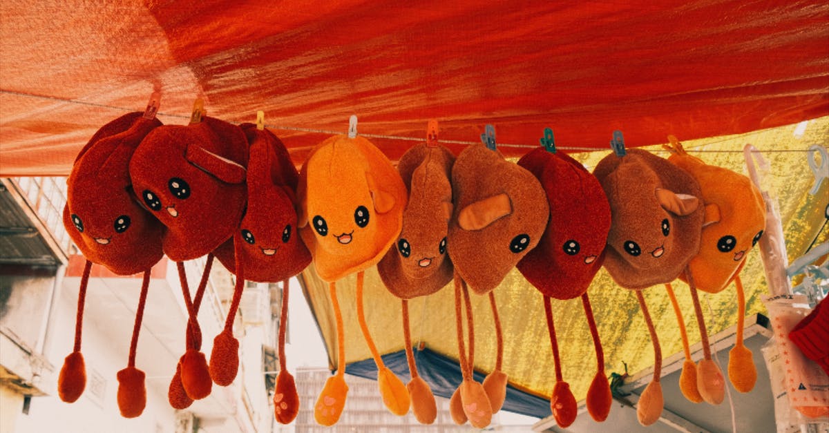 How does buying goods from outside prison work? - Collection of hanging colorful toys in daytime