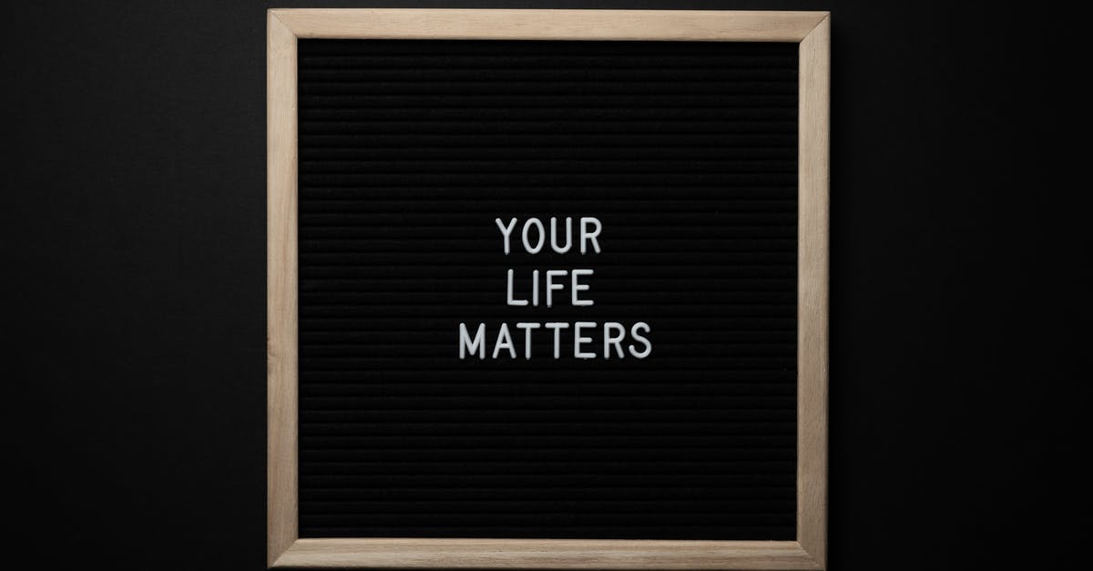 How does Te3n justify its title? - Blackboard with YOUR LIFE MATTERS inscription on black background