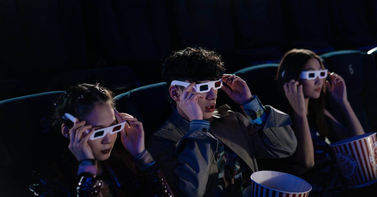 How is 2D movie created from 3D? - Woman in Black Leather Jacket Wearing White Sunglasses