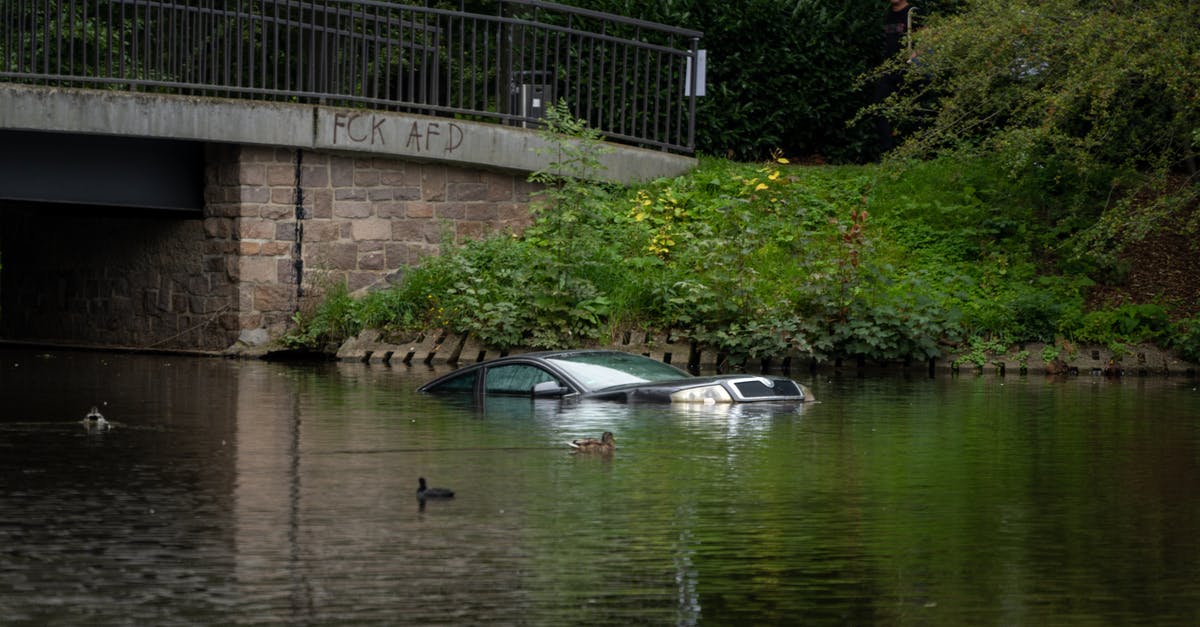 How is it possible that they had never seen that car on the bridge before? - Car Submerged in the River