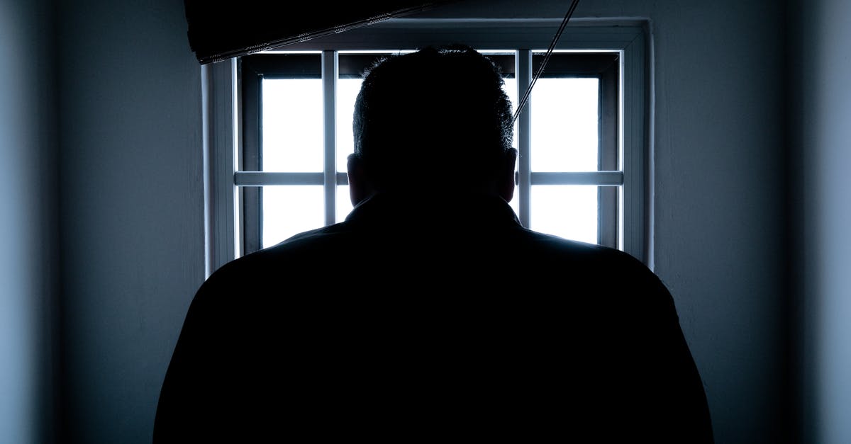 How much he is going to serve in prison for his crime? - Rear View of a Silhouette Man in Window