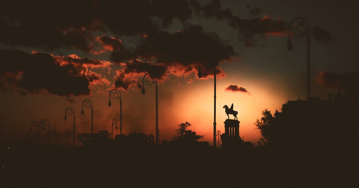 How was Age of Ultron's post-credit scene even possible? - Silhouette of equestrian statue under cloudy sky at sunset
