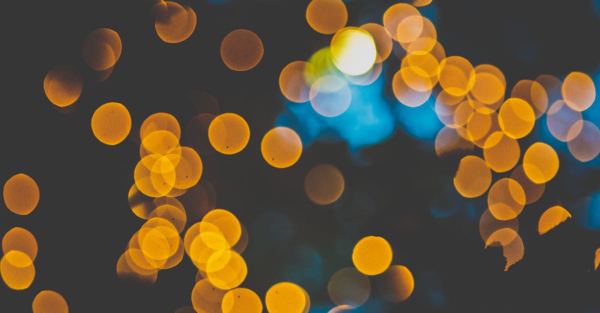How was the antimatter effect achieved? - Yellow Bokeh Photo