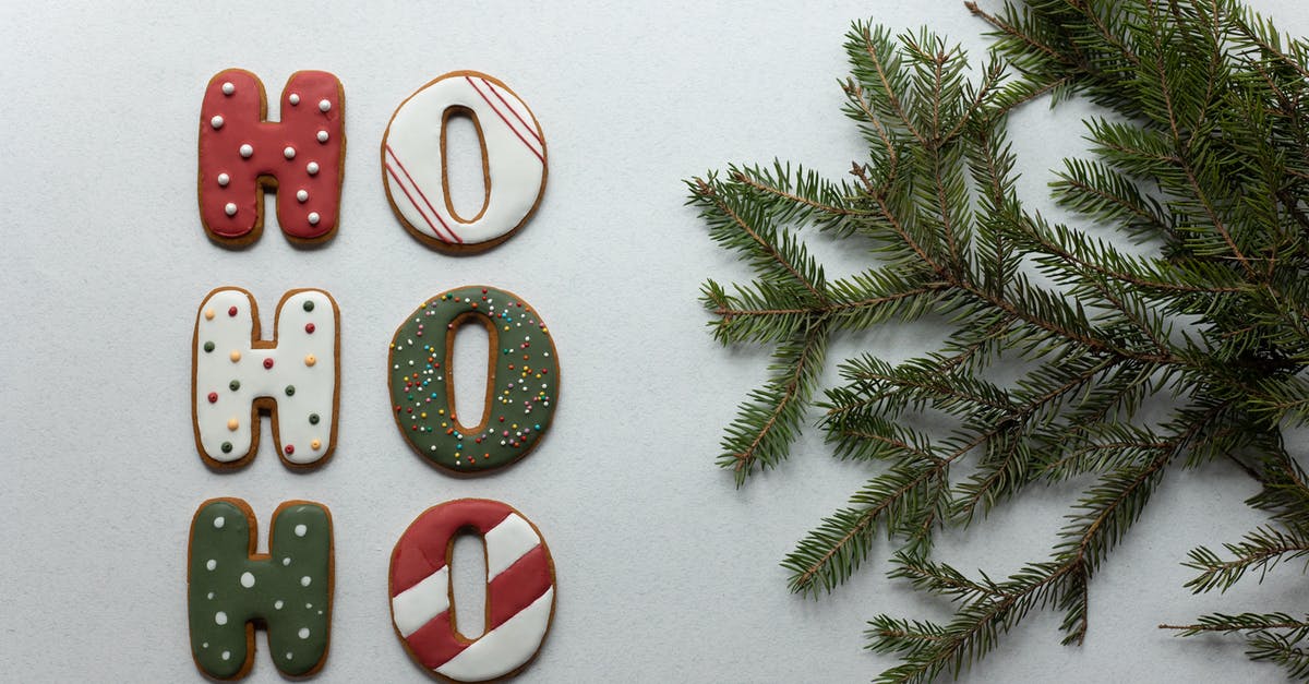 In Monk S08E02, how come the "Foreign Man" from english-speaking Nigeria connects "poison" with "poisson"? - From above of Christmas composition with gingerbread cookies with Ho Ho Ho letters and fir tree branch on white table