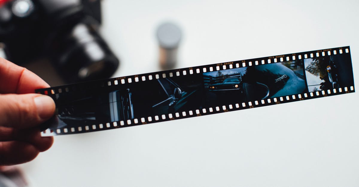 In old films, why do characters flail around when they're shot? - Person Holding Film Strip