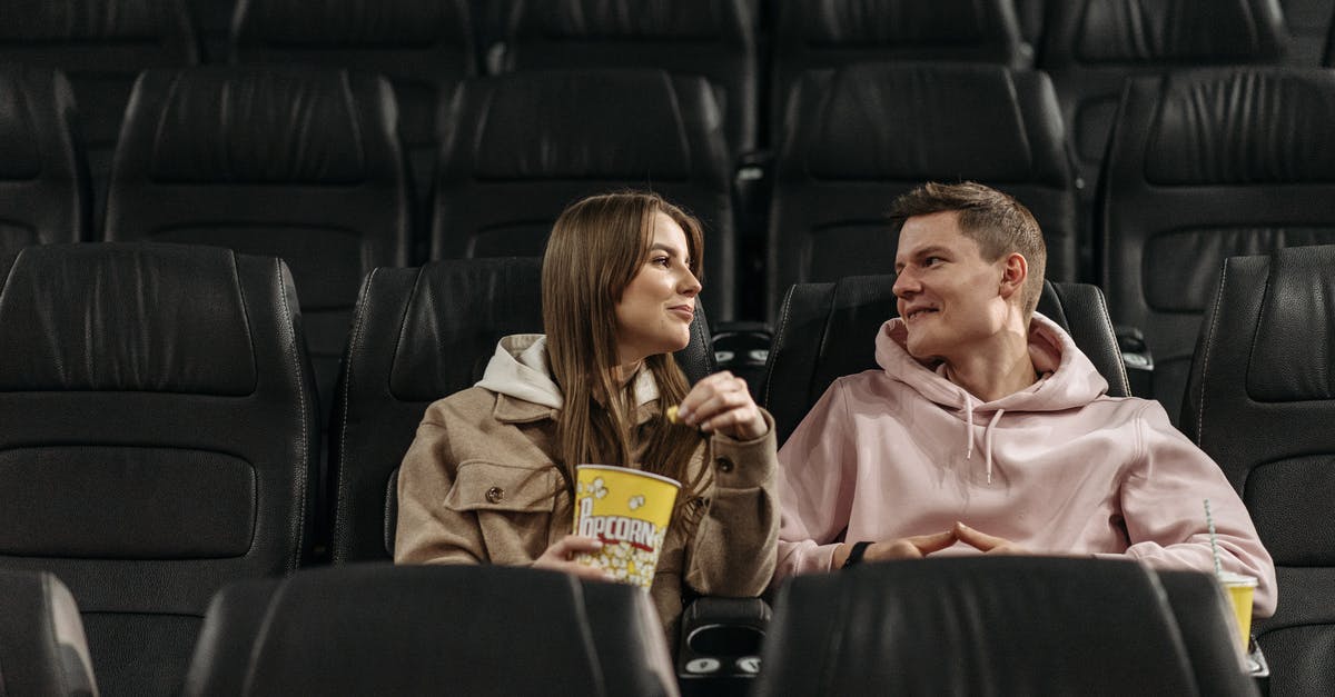 In the movie Hush (2016), what twist is everybody talking about? - Couple Eating Popcorn while Sitting in the Movie Theater