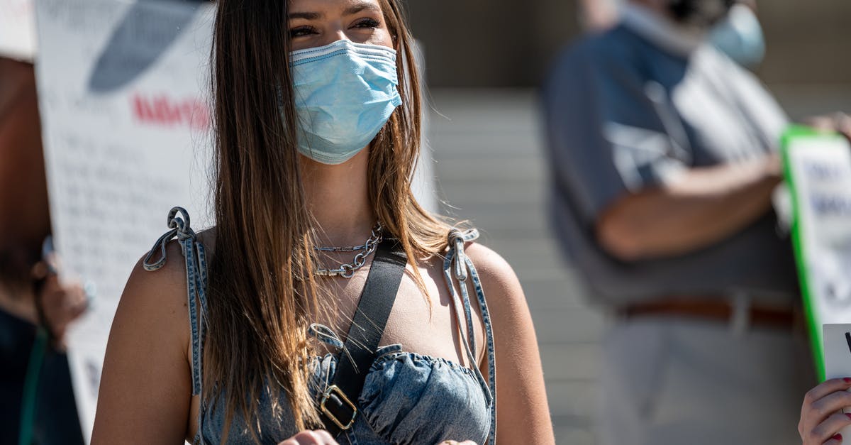In the tv show Money Heist, what was the impact of changing masks? - Young woman in mask protesting on street