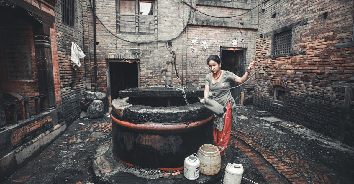 Is it realistic to build a well in the basement? - A Woman Fetching Water from a Deep Well