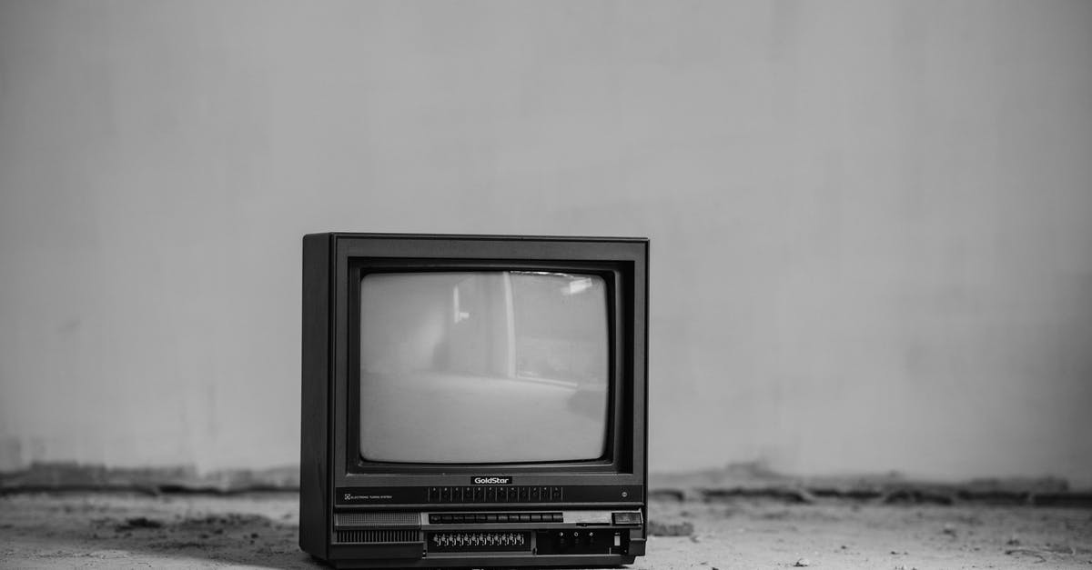Is the same camera used for TV series and movies? - Vintage TV set on floor near wall