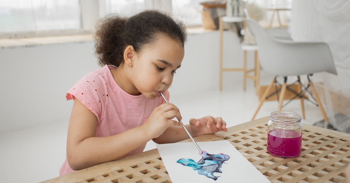 Is there any overlap between Blow (2001) and American Made (2017)? - Creative black little child blow painting with straw on paper