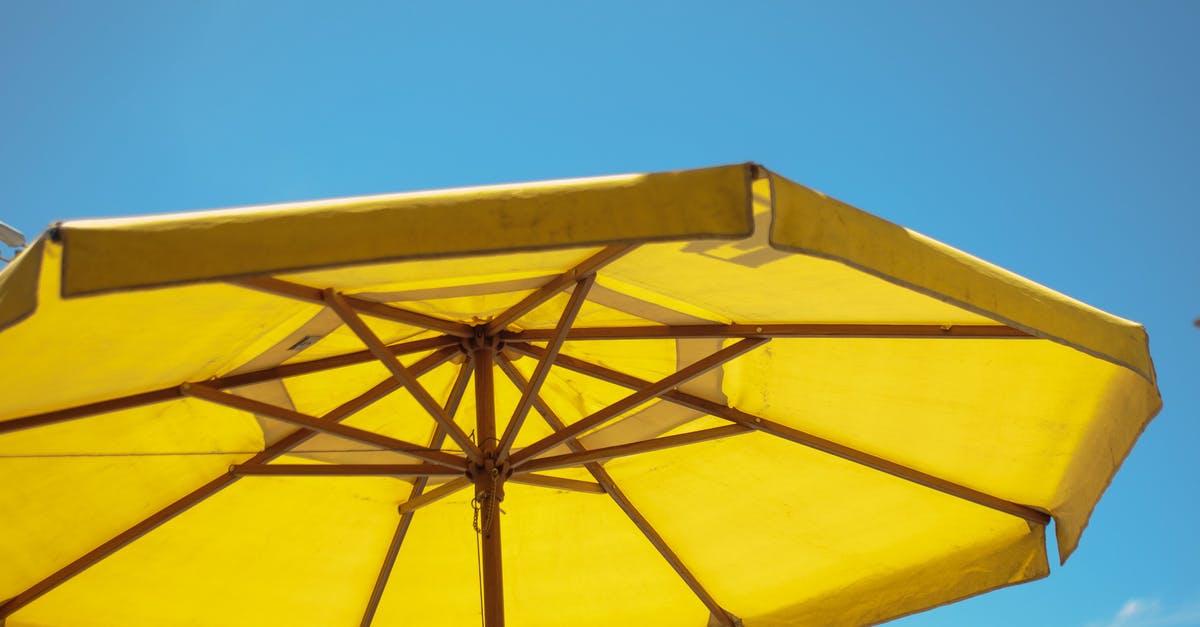 Is this line from Rockstar referring to Paradise? - Big vivid umbrella against clear sky