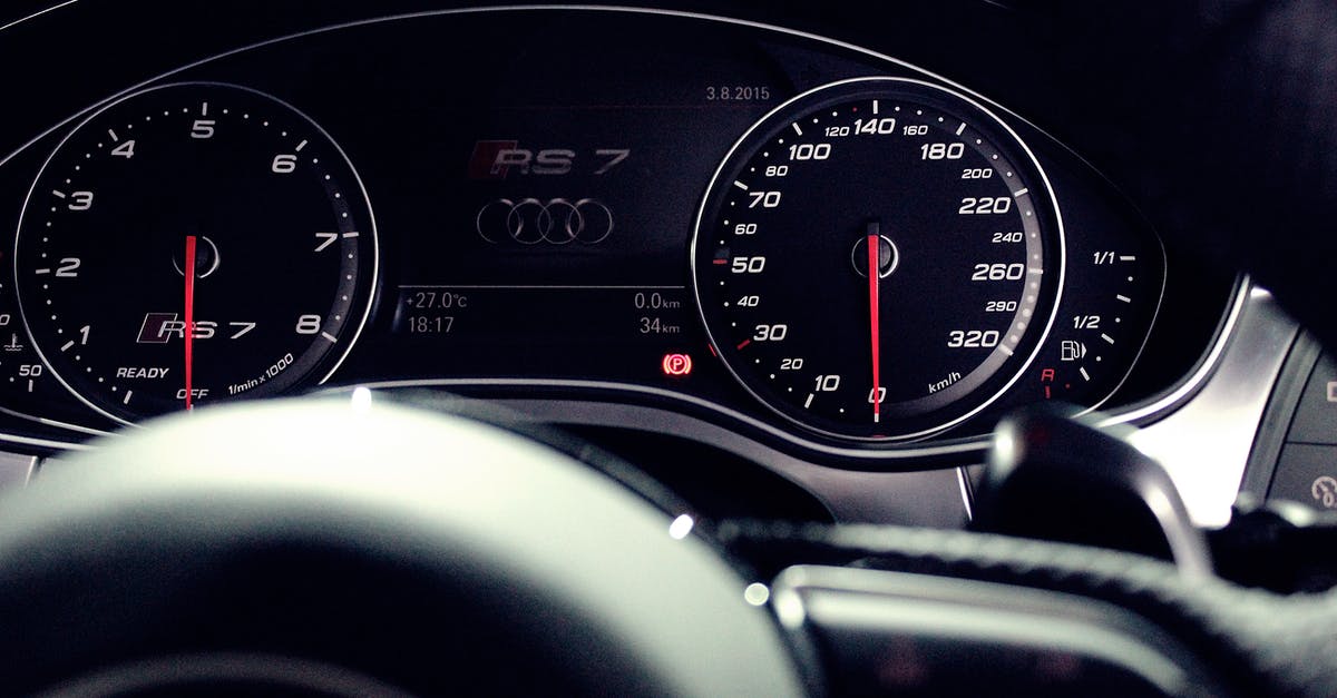 Measuring speed on the Surprise(?) - Person Showing Audi Rs 7 Speedometer