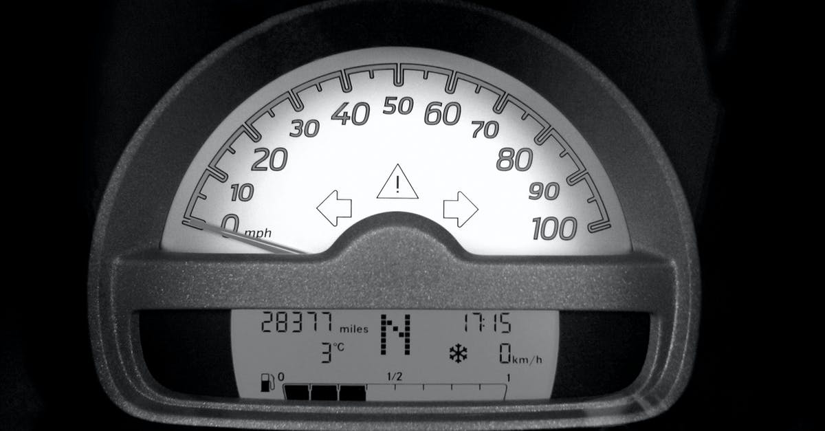 Measuring speed on the Surprise(?) - Motorcycle Speedometer at 0