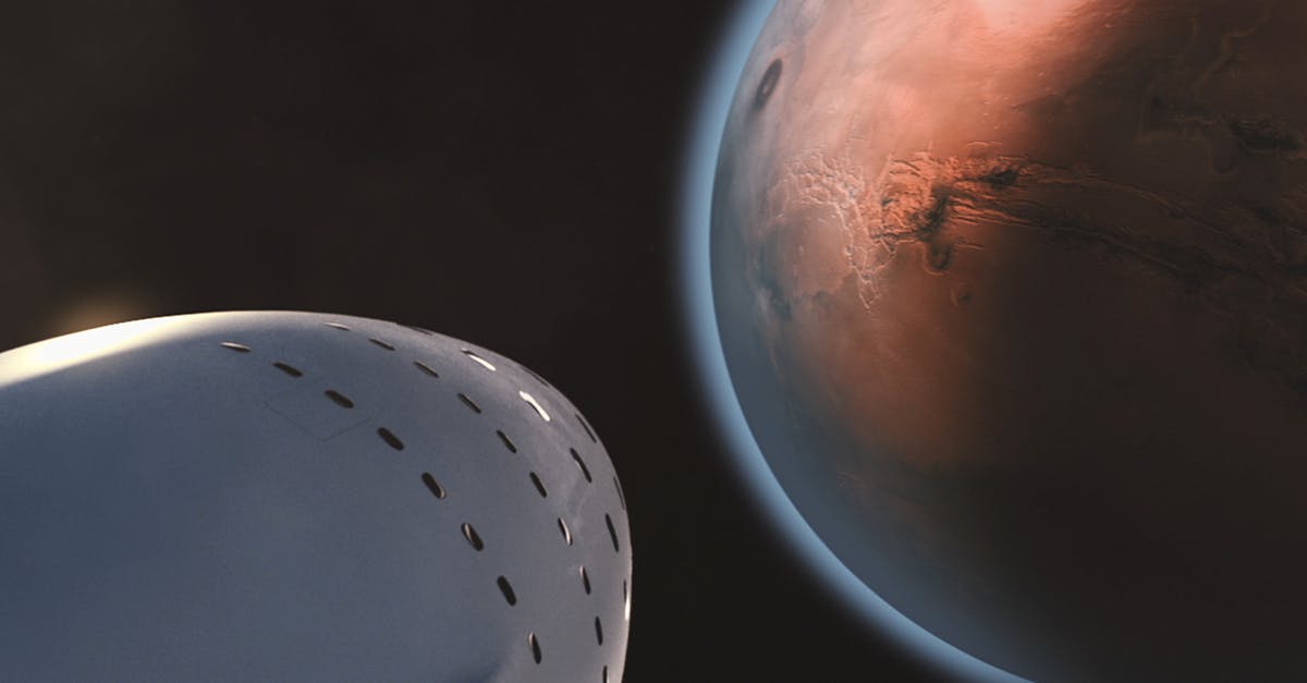 Mission to Mars beginning meaning - White Space Ship and Brown Planet