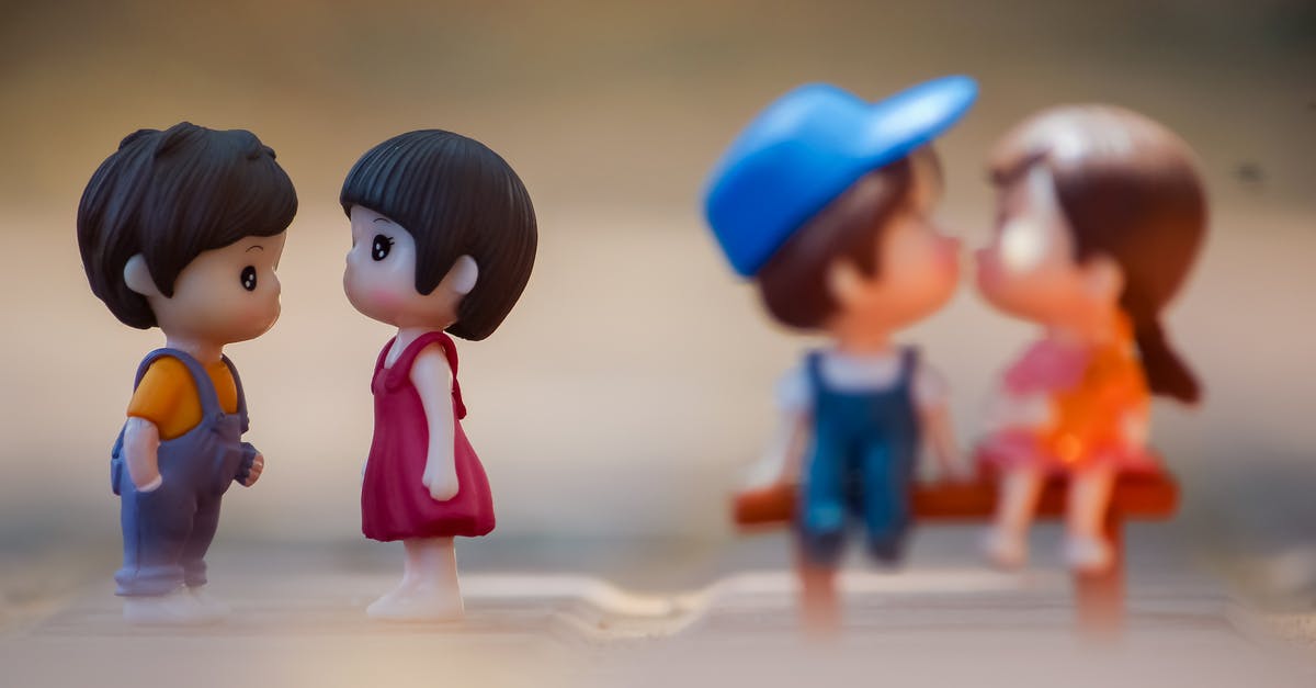 Movie about a chef couple and a little girl [closed] - Figurines of girls and boys on white surface
