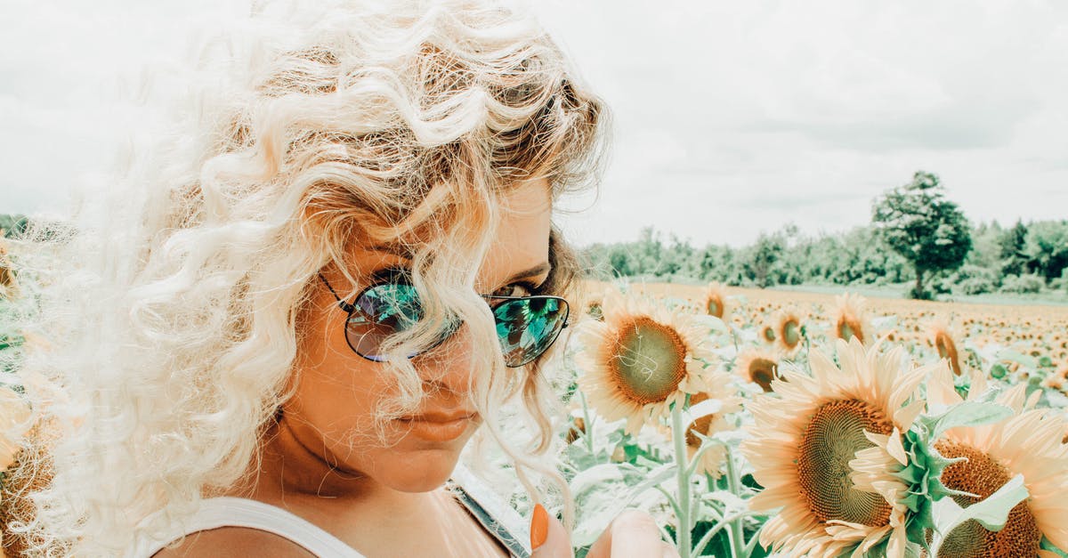 Movie involving a cute blonde woman that fights a dragon [closed] - Woman Wearing Sunglasses on Sunflower Field