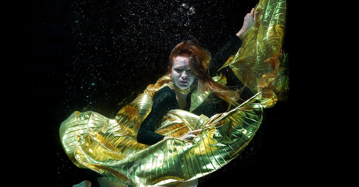 Obsession of Niffler in Fantastic Beasts and Where to Find Them - Underwater Photo of Woman Wearing Green and Black Dress