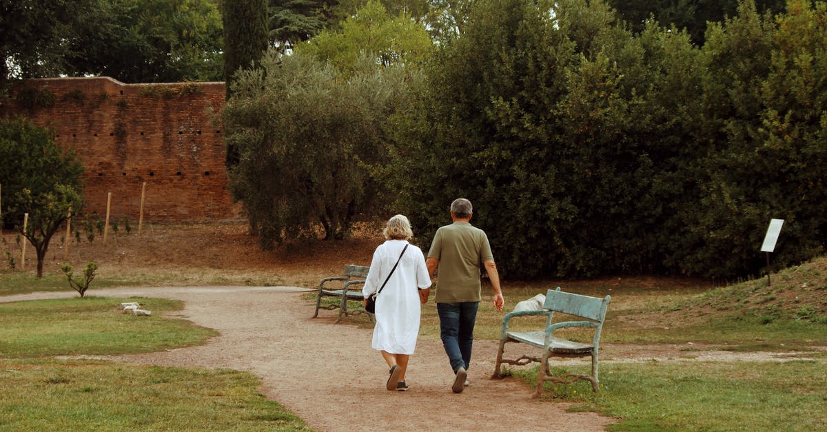 Only Lovers Left Alive quote explanation? - Backview of Elderly Couple walking on a Park 