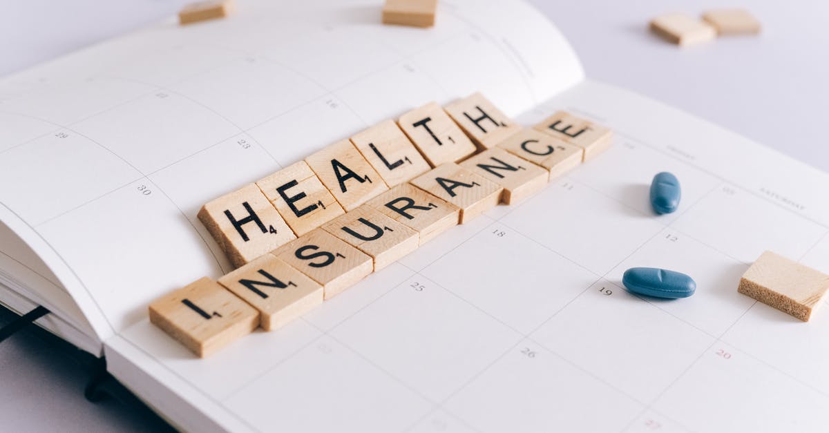 "Life of Pi" Final Insurance Report - Health Insurance Scrabble Tiles on Planner 