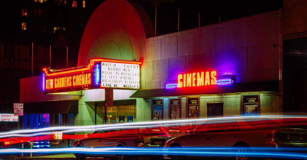Returning Properties in Martin Scorsese movies - Time-lapse Photography of Car Lights in Front of Cinema