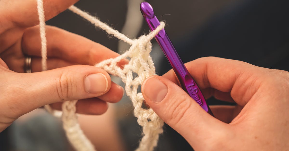 Sci-fi movie where people in a submarine see something that starts making their dreams come true [closed] - Person Holding Purple Crochet Hook and White Yarn
