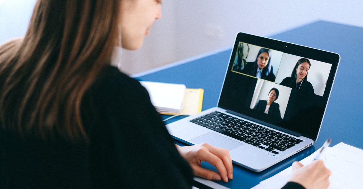 Screen within Another Screen - People on a Video Call