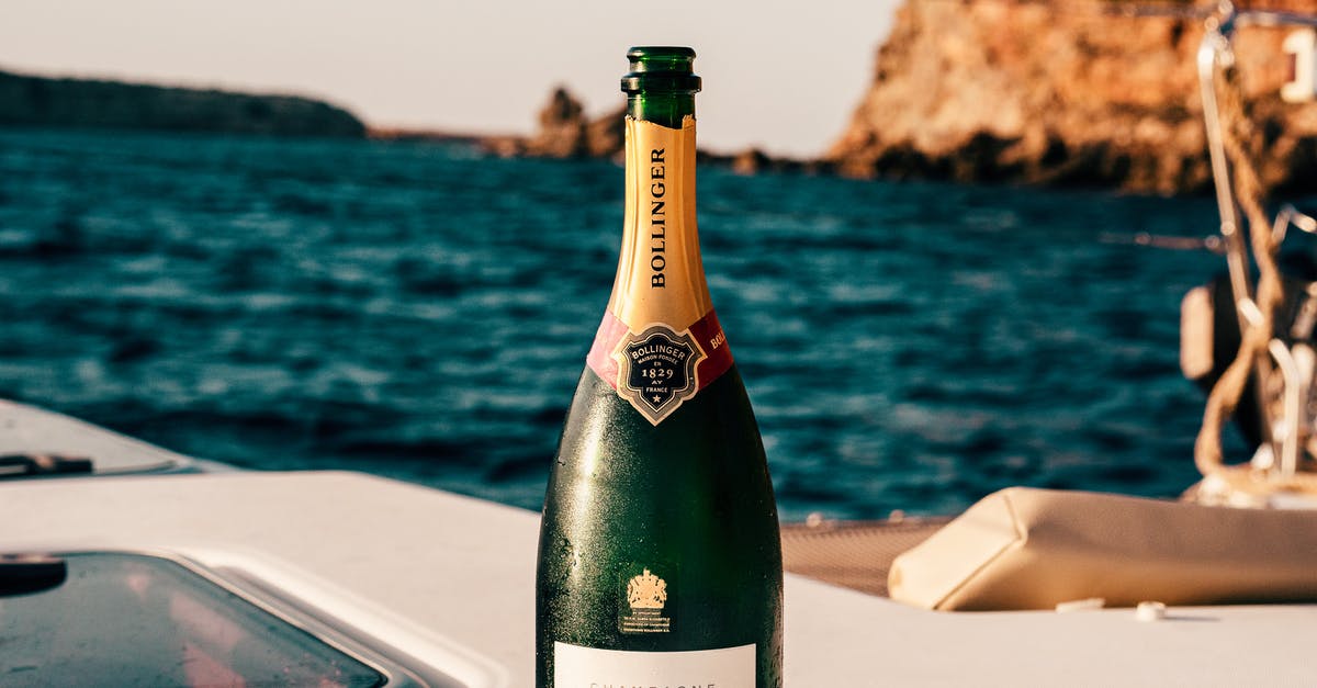 Significance of the alcoholic housemate - Bollinger Wine Bottle on Boat