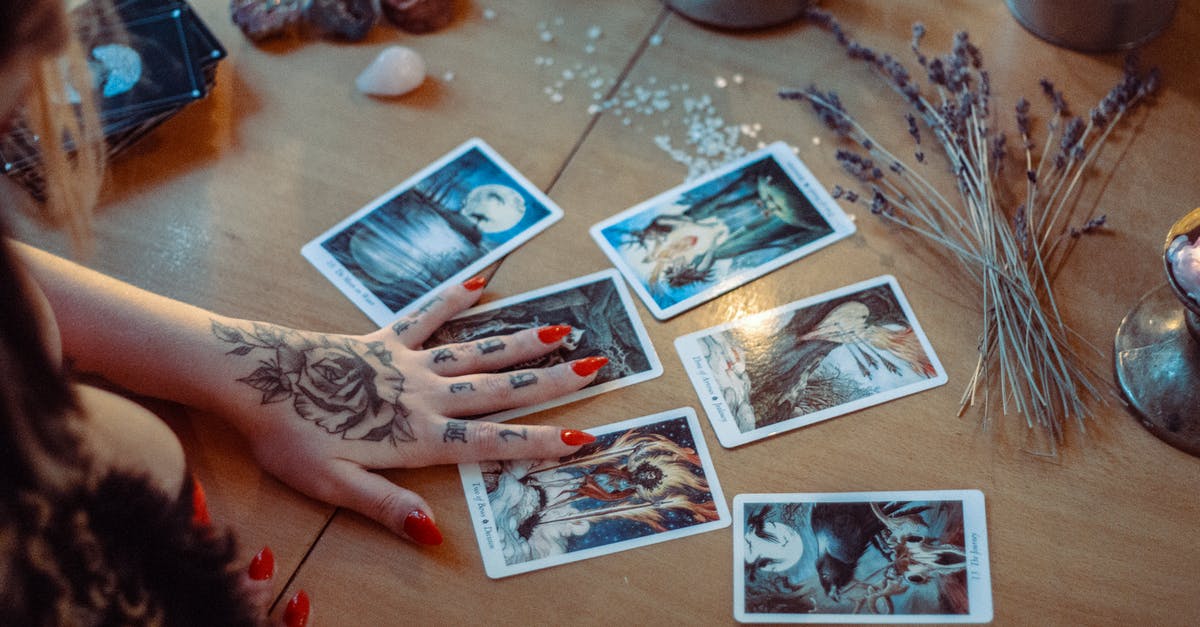 The future of "Almost Human"? - Assorted Tarot Cards On Table