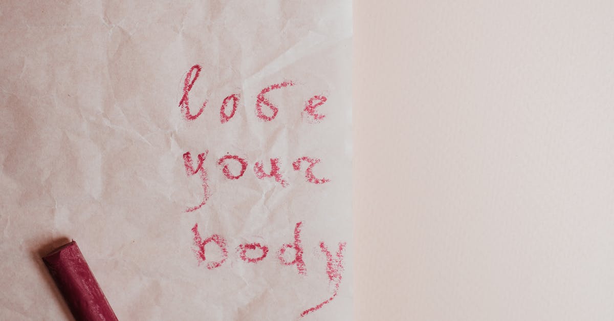 The scene of "Speak Your Language" - A Quote Love Your Body on Brown Paper 
