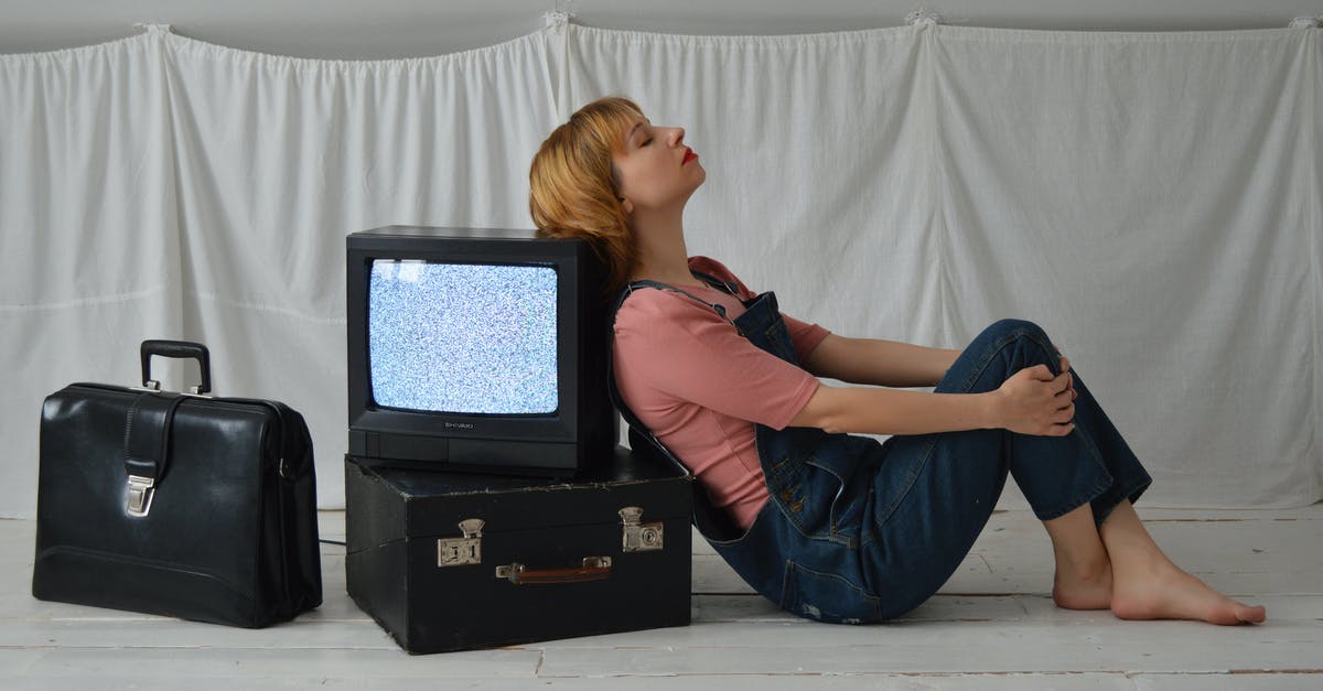 TV short horror stories from 90's [closed] - Thoughtful woman laying back on retro TV set on floor