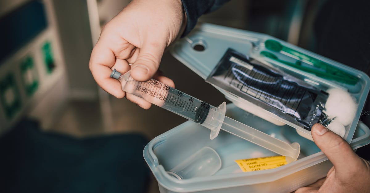 Vinnie Vega’s syringe kit - Person Holding A Syringe