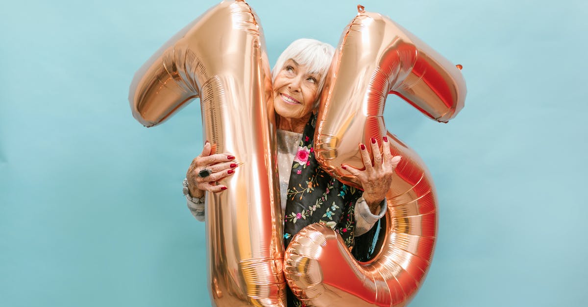 Was Joker just a big dream Arthur was having? - A Happy Elderly Woman Celebrating Her Birthday while Holding a Huge Balloon Numbers