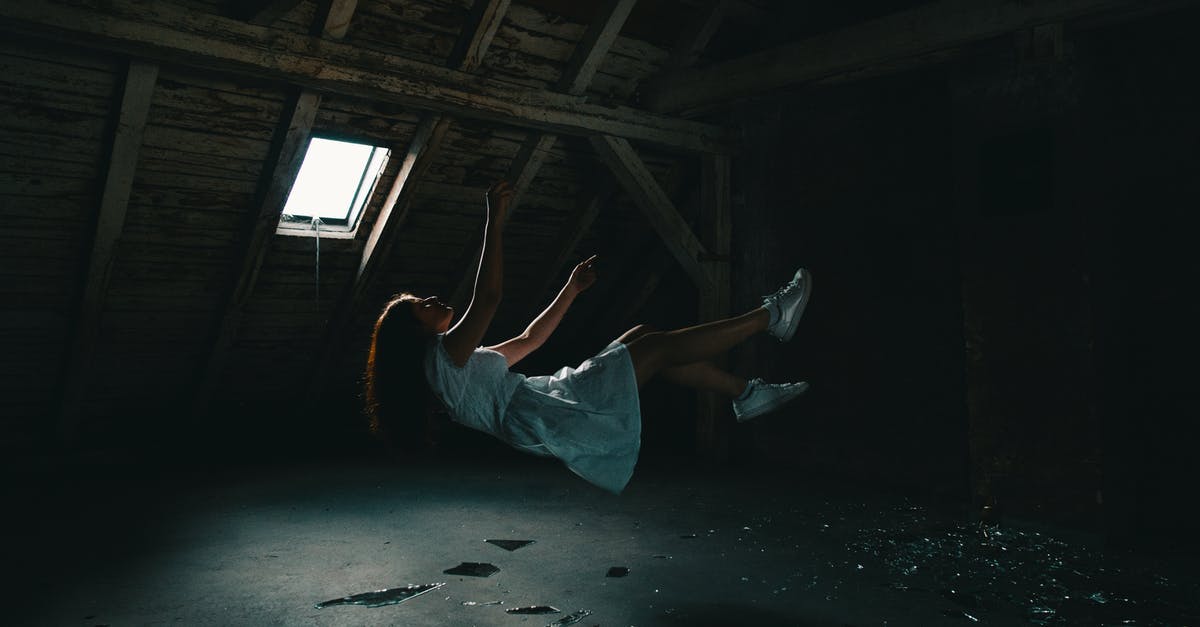 Was Mace Windu falling into the Dark Side? - Woman in White Dress Falling on Gray Concrete Floor
