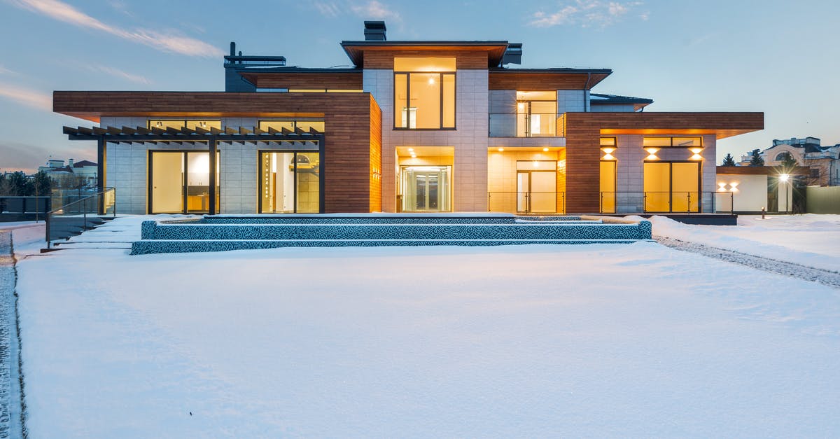 Was Snow turning senile? - Modern villa with spacious yard in winter