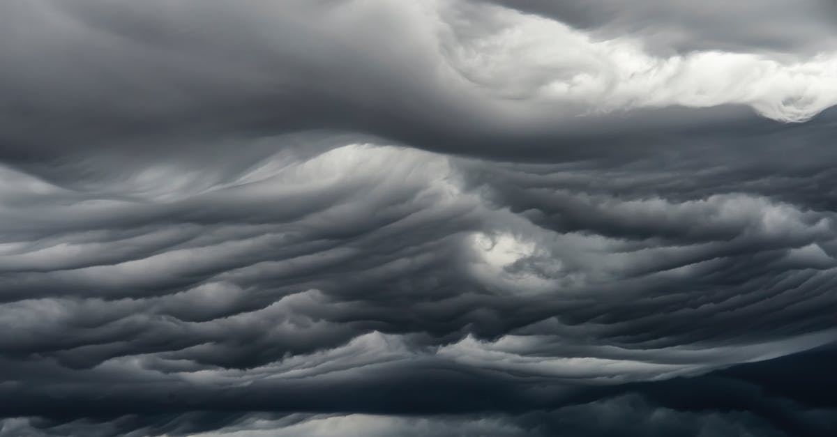 Was the storm from The Perfect Storm (2000) a similar storm as Frankenstorm? - Asperitas dark clouds in gloomy sky