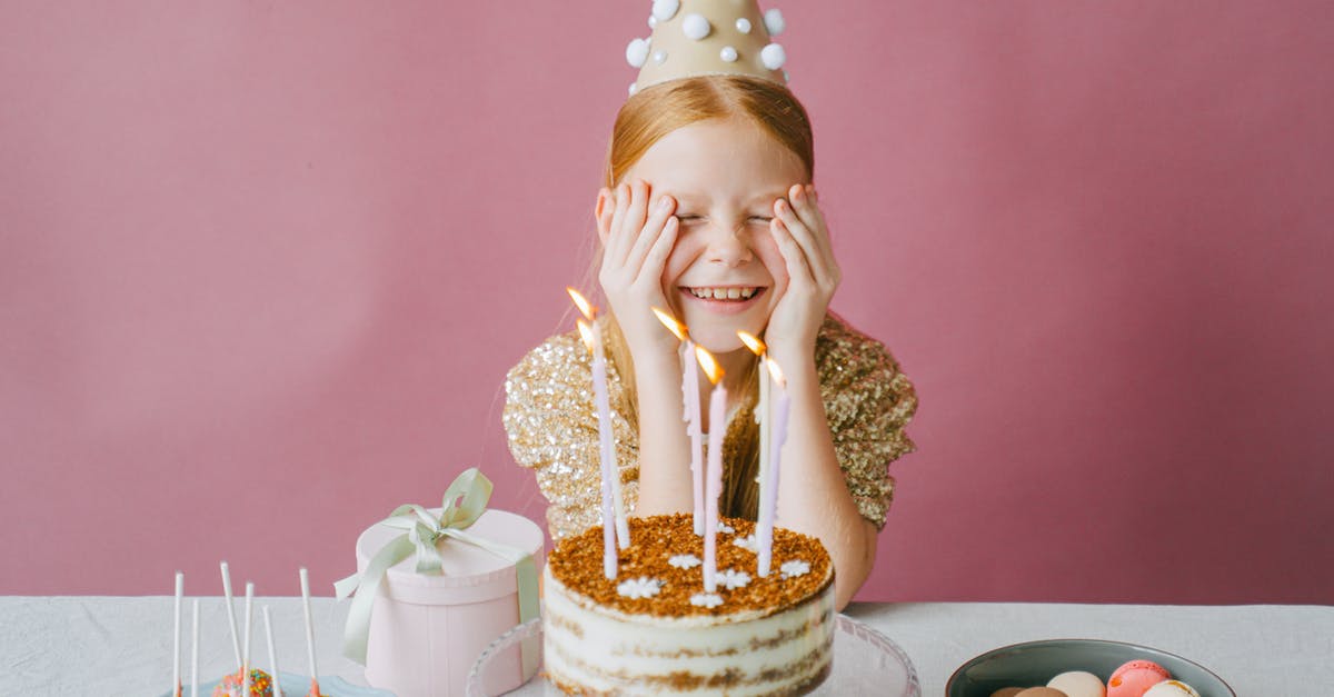 Was there already birthday cake in Roman empire? - Happy Girl in Gold Dress Celebrating Her Birthday