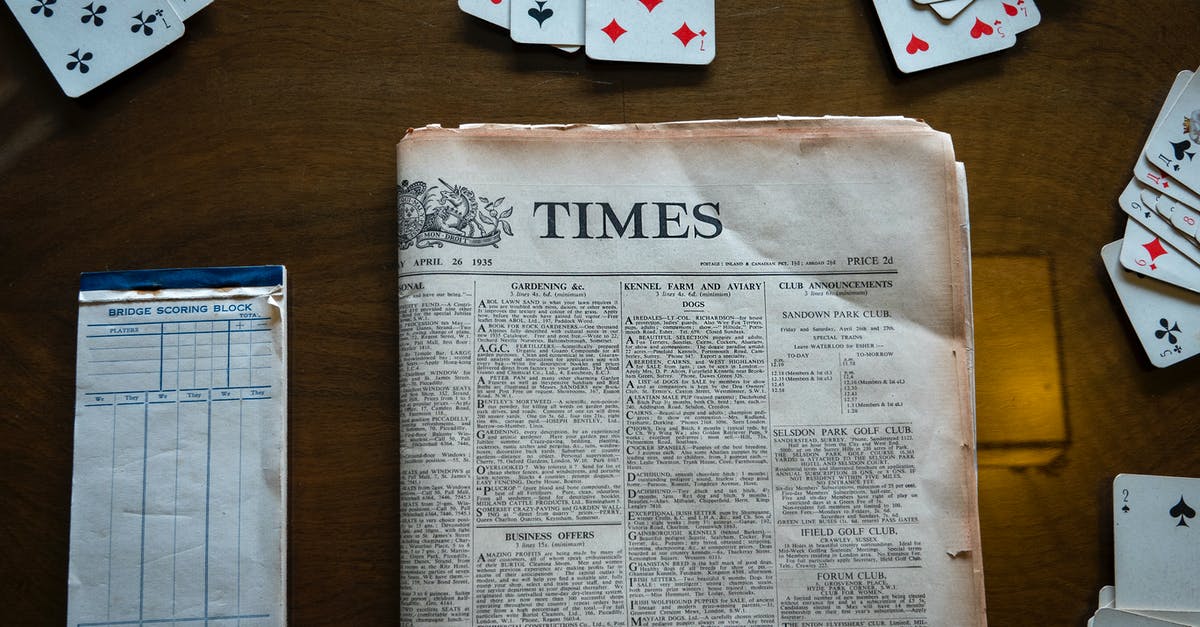 Were the Horsemen cards referring to roles? - The Times, 1935 and card game