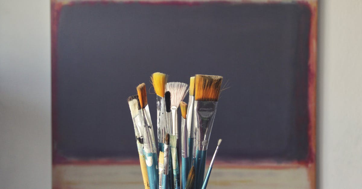 Were the oil paintings in the episode "Im Schmerz geboren" for real? - Blue Paint Brush Set