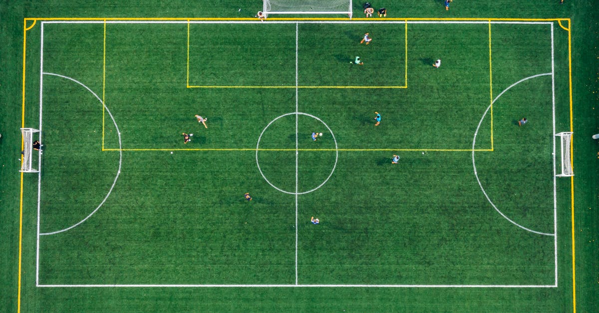 What's the goal of Adam and Claudia? - Aerial Photography Of People Playing Soccer