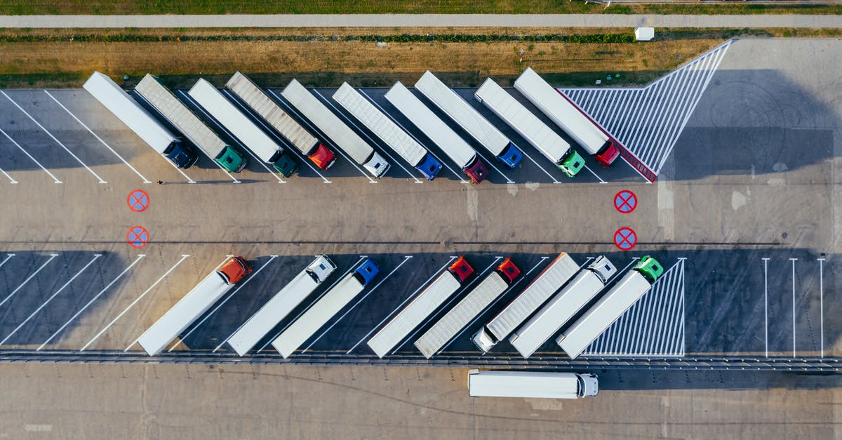 What's the significance of the trucks in these scenes? - Aerial Photography Of Trucks Parked