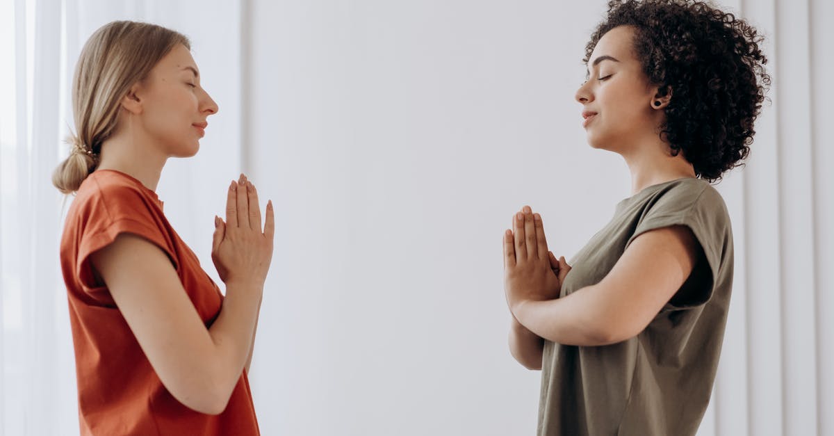 What's wrong with fitting room two? - Two Women Doing Yoga