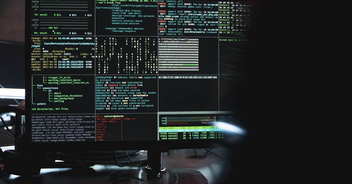 What about the virus in 12 Monkeys? - Close-Up View of System Hacking in a Monitor
