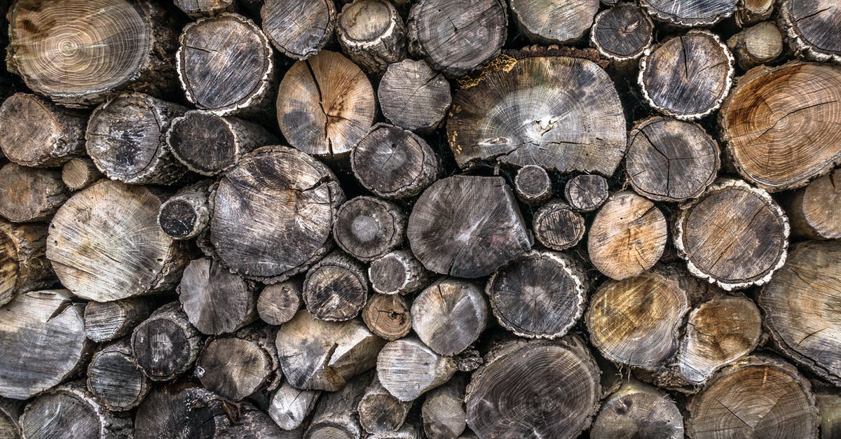 What are circle logs? - Gray and Brown Tree Trunks