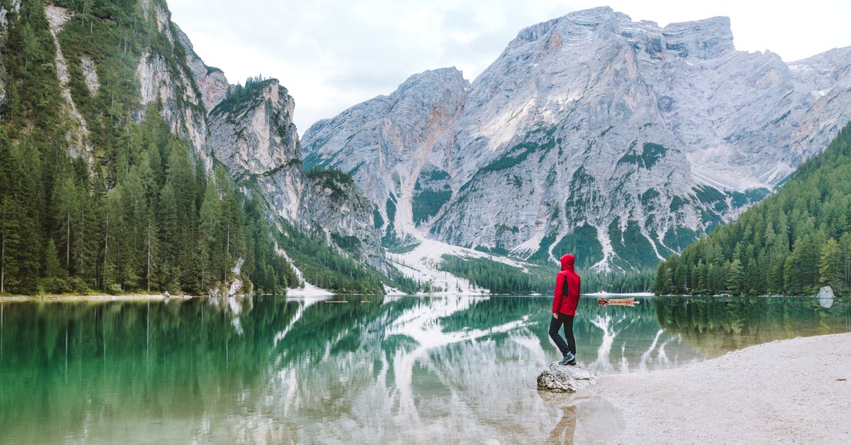 What are the differences between the Spider-Man and Amazing Spider-Man universes? - Man Wearing Red Hoodie Standing Near Body of Water With View of Mountains