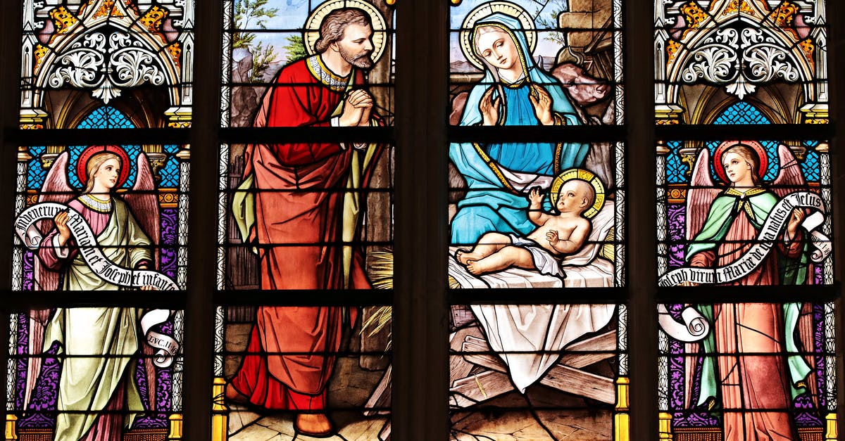 What are the differences in the remastered Children of the Gods? - The Holy Family Stained Glass Artwork